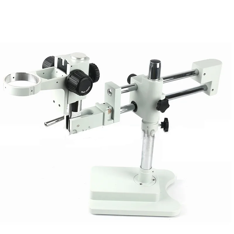 

Universal Arm Double Boom Trinocular Stereo Zoom Microscope Stand with 76mm diameter Holder Microscopio