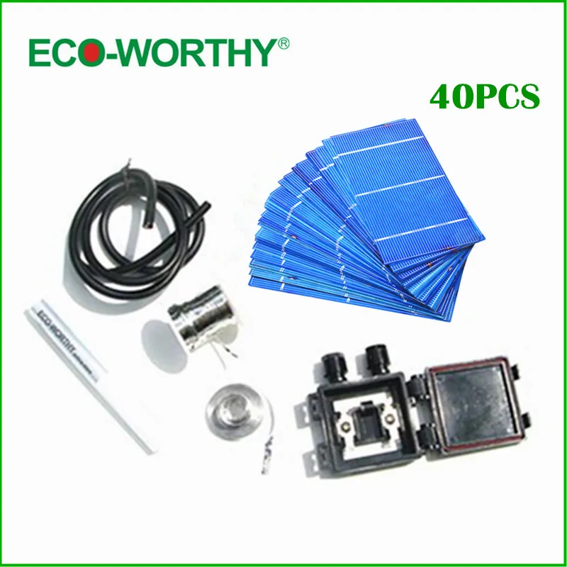 Prix pour Hot * 40 pcs 3x6 Cellules Solaires polycristallines + fils + plomb boîte + flux stylo, pour DIY panneau solaire & livraison gratuite Prix pour Hot * 40 pcs 3x6 Cellules Solaires polycristallines + fils + plomb boîte + flux stylo, pour DIY panneau solaire & livraison gratuite
