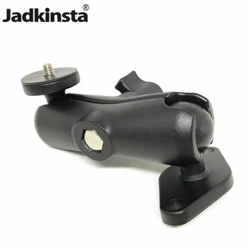 

Jadkinsta Photography Accessories Diamond Plate Ball Base Double Socket Arm for RAM Mounts for Garmin for Gopro Camera Phones