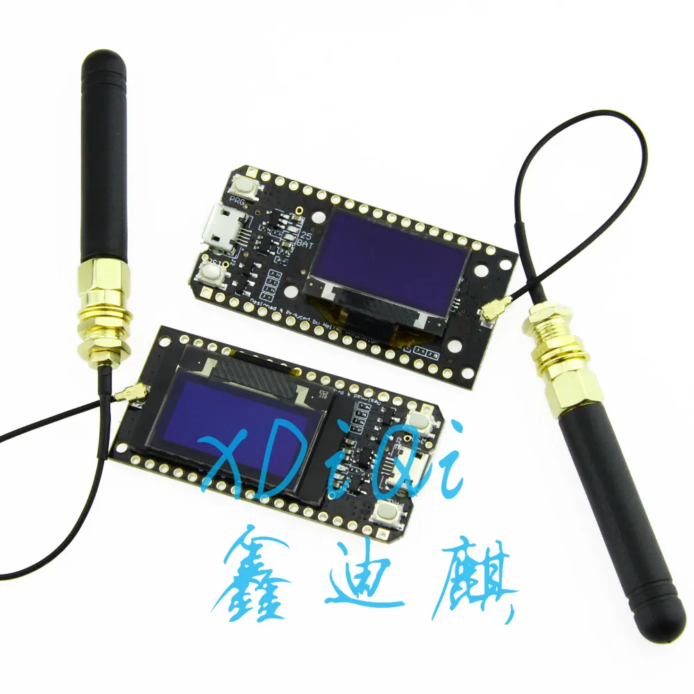 

2pcs of TTGO LORA32 868/915Mhz SX1276 ESP32 Oled-display Bluetooth WIFI Lora development board