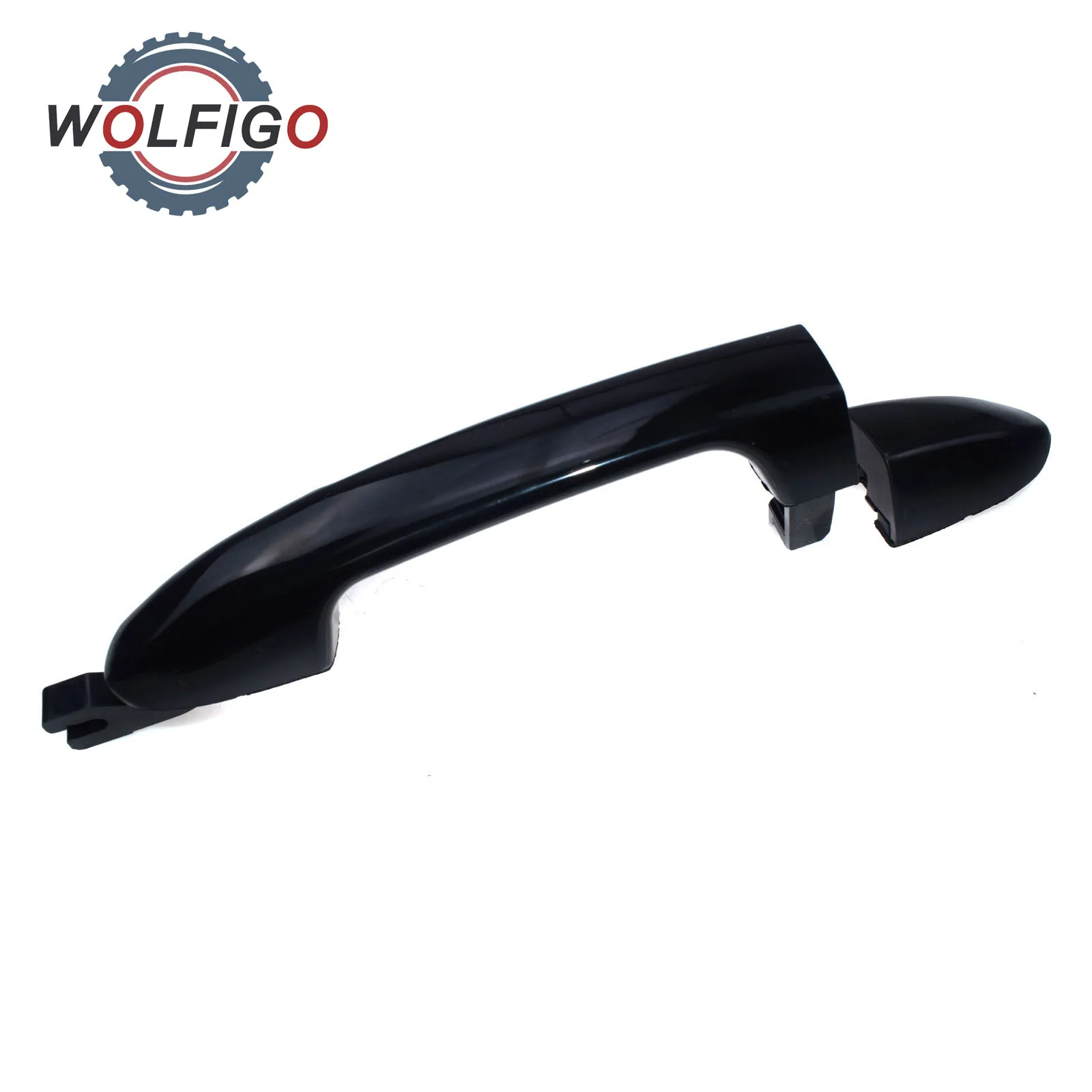 

WOLFIGO Exterior Door Handle Outside Black Rear Left Side for Kia Spectra Spectra5 2004-2009 836502F000