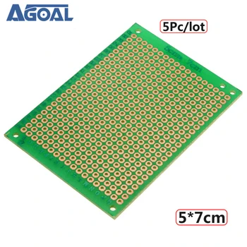 

5pcs/lot 50x70mm Universal Single Side PCB Board DIY Prototyping Circuit Board 5*7cm Free Shipping