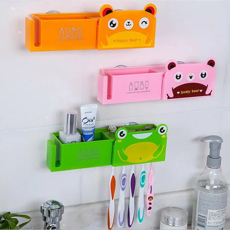Newest cute animal toothbrush holder creative cartoon toothpaste sucker
