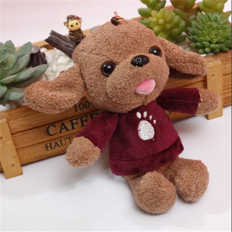 

1PCS Tongue Out Dog Plush Toys Mini Keychain Small Pendant Creative Funny Dog Stuffed Toy Kids 2019 Hot Sale 14CM HANDANWEIRAN