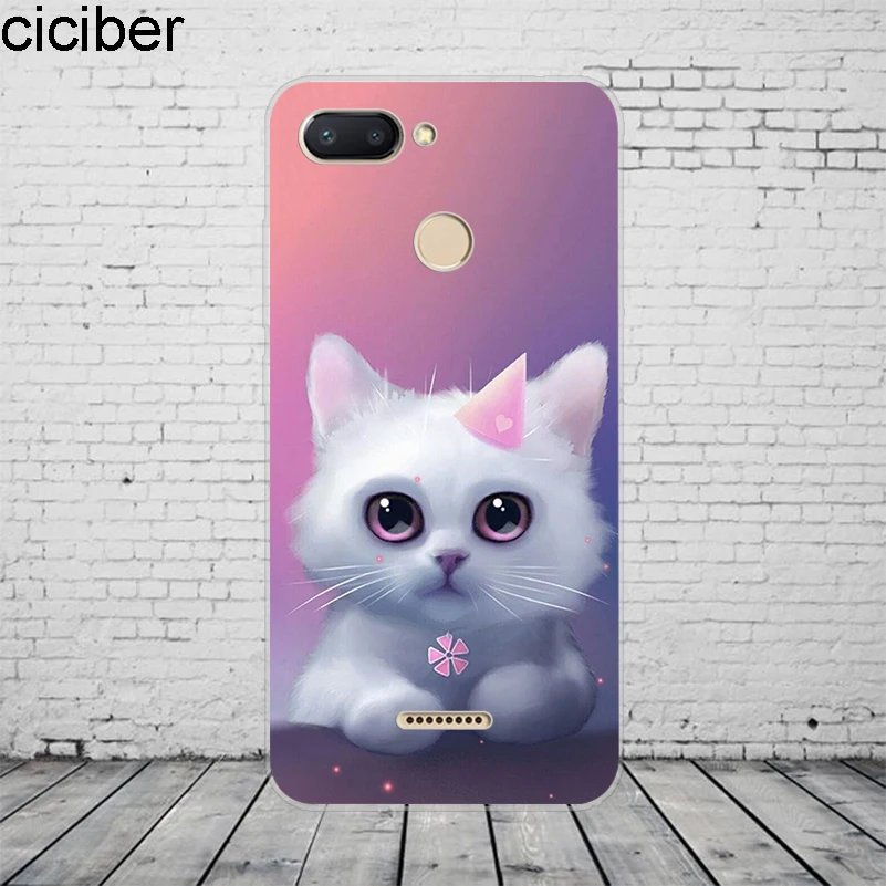 Чехол ciciber с милым животным котом для Xiaomi Redmi 6 5 4 3 A X S Plus Pro S2 чехол для телефона для Redmi Note 6 5 4 X A Pro Мягкий ТПУ чехол - Цвет: WM04991