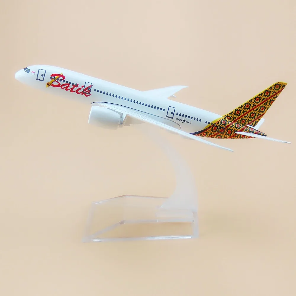 

16cm Air Batik Airlines Airplane Model Boeing 787 B787 Airways Plane Model Craft Craft Aircraft Gift