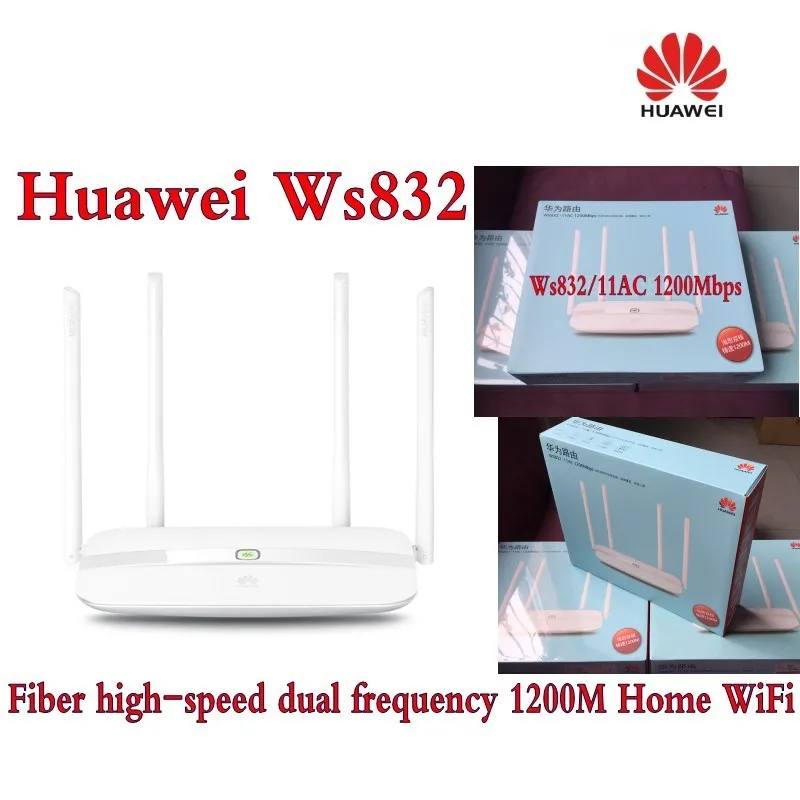Original Huawei WS832 1200Mbps Dual Core Dual Band Smart Wireless Router Home WiFi Router with 4 x Antennas Original Huawei WS832 1200Mbps Dual Core Dual Band Smart Wireless Router Home WiFi Router with 4 x Antennas