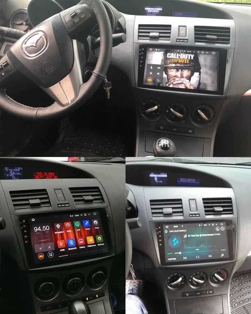 Flash Deal SMARTECH 2 Din Android 7.1.2 OS Car DVD Audio Player GPS Navigation for Mazda 3 Axela 9 inch Screen 2GB RAM 16GB ROM CAN-BUS 3