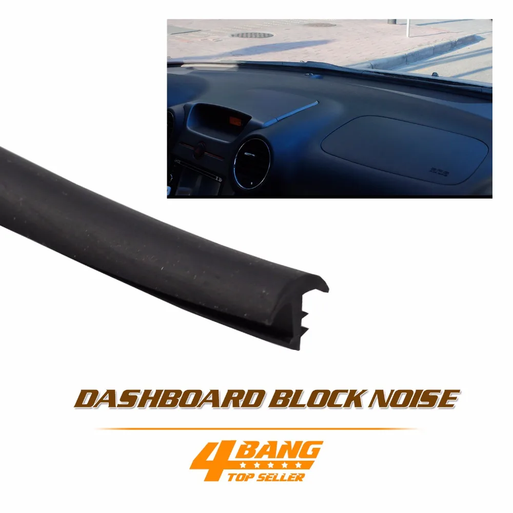 10ft 3Meters Dashboard Black Rubber Strip Car Hood Sound Deadener Blocker Noise Heat killer in
