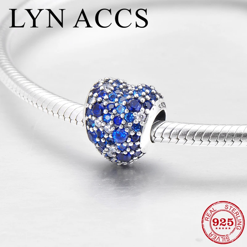 

Wholesale Original 925 Sterling Silver Inlaid Clear Zircon Bead Charm Fit Pandora Women Charm Bracelets Necklace Silver Jewelry