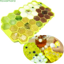 DIY силиконовые лоток для льда соты льда решетки плесень фруктовый лед куб Замороженные мороженое чайник Инструмент для Кухня бар питьевой