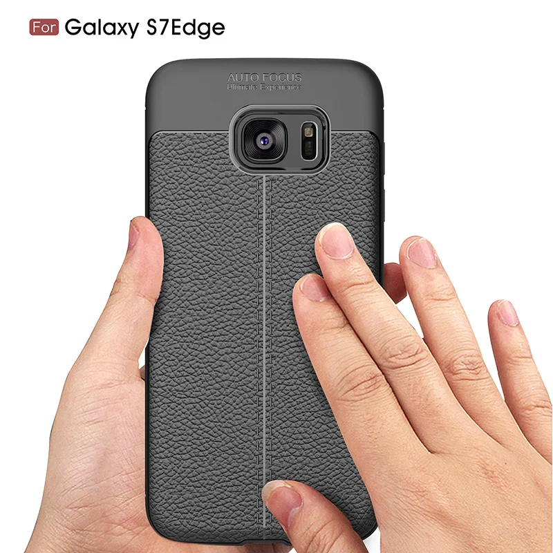 litchi leather silicone case samsung s7 edge (7)