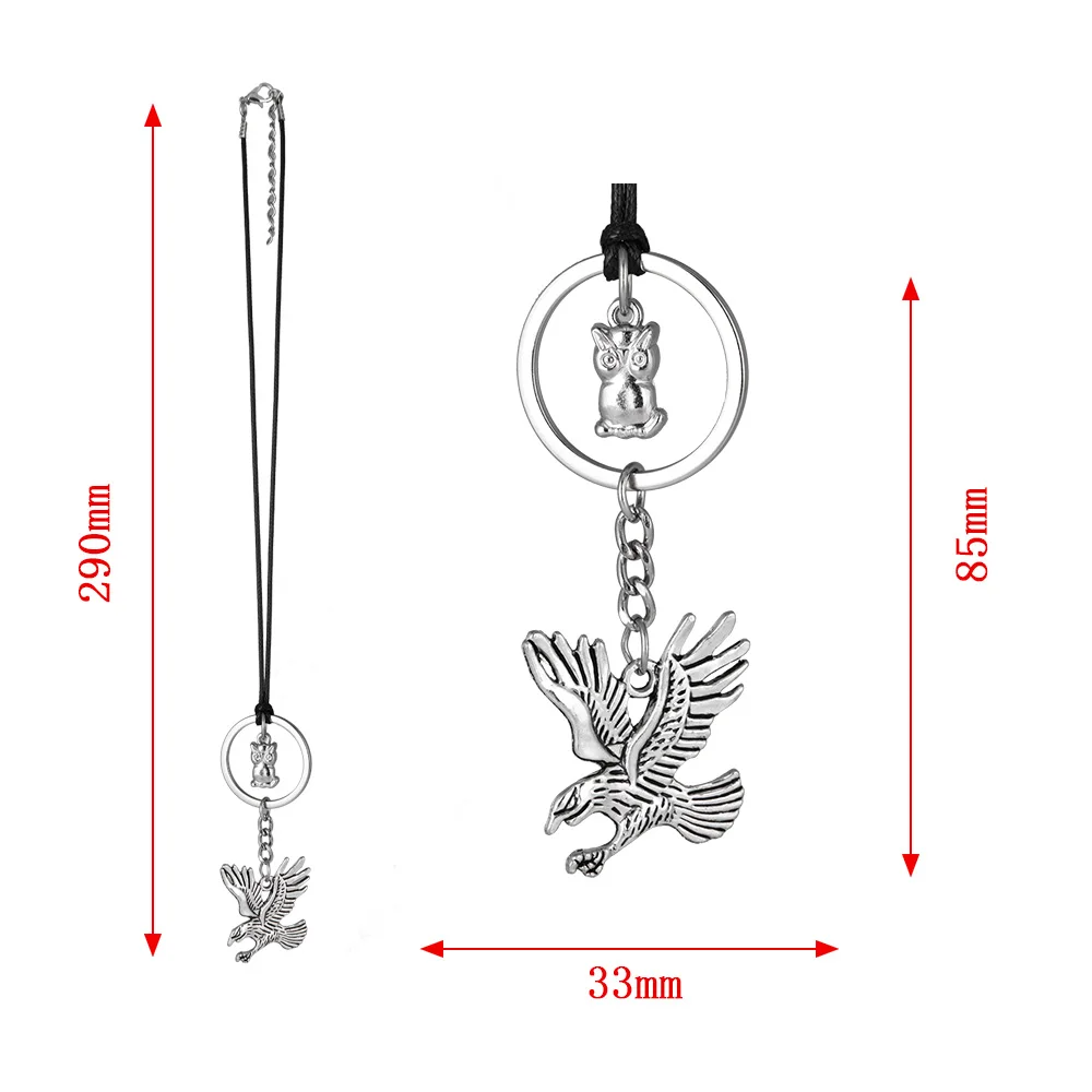 Автомобильный кулон Орел с совой в автомобиле, украшение для салона, зеркало заднего вида, подвесной декор, Подарки Для Семьи, автомобильные аксессуары