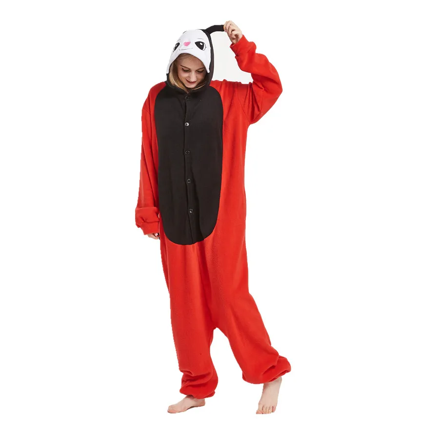 Adults Polar Fleece Ladybug Animal Kigurumi Women's Men's Onesies Pajamas Cosplay Costume for Halloween and Carnival Party