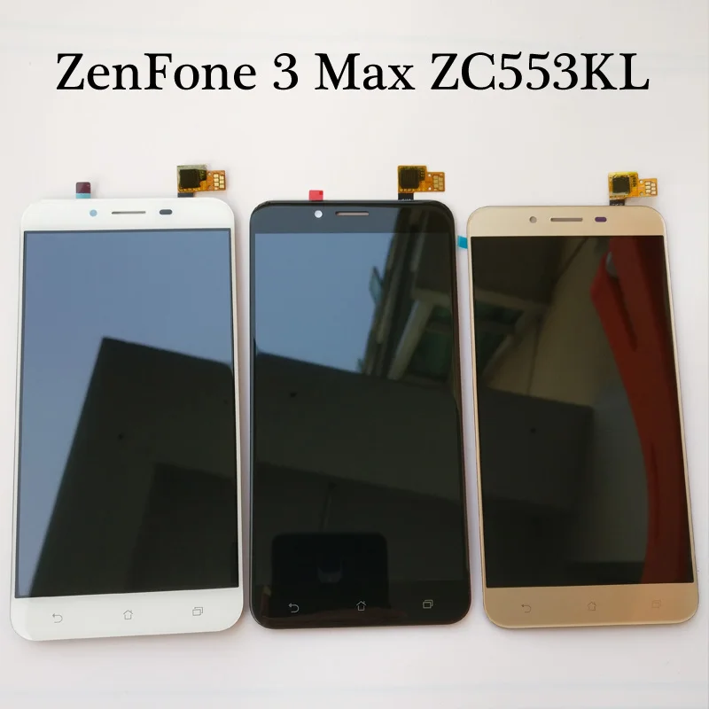 Протестированный белый/черный/золотой 5,5 дюйма для Asus ZenFone 3 Max ZC553KL X00DD X00DA ЖК-дисплей+ сенсорный экран дигитайзер сборка