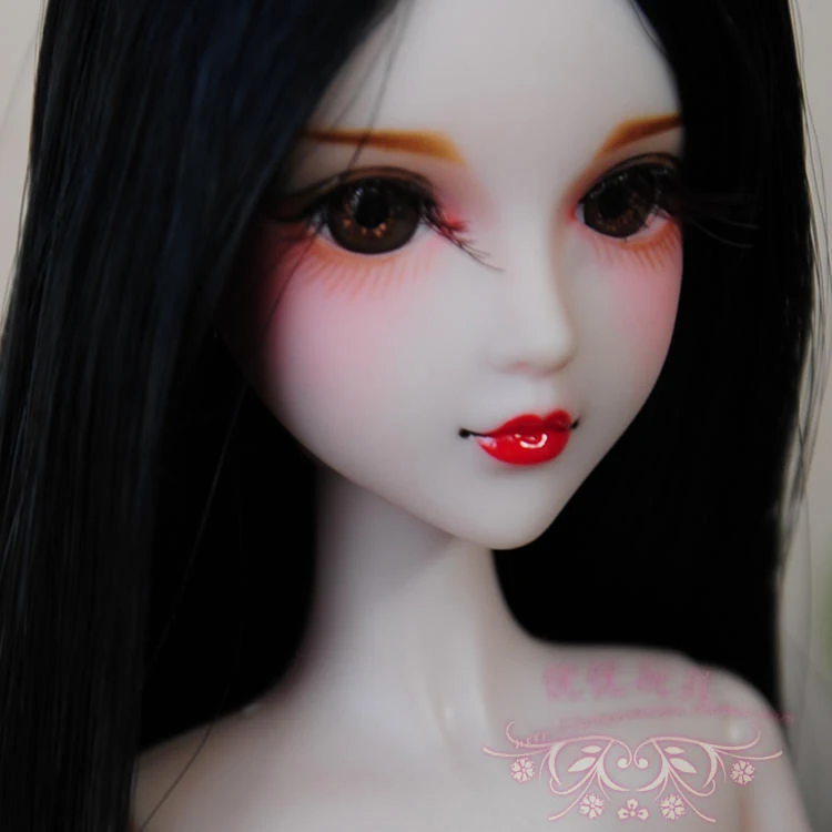 Первоклассная голова куклы для макияжа/3D глаза настоящие ресницы ручной рисунок макияж головы аксессуары DIY для Xinyi OB белая кожа кукла игрушка