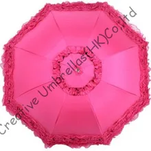 Арочные женские зонты, 8 К ребра, три раза черный покрытие зонтики, ветрозащитный, границы шнуровка, модная сумка зонтик, УФ-защиты