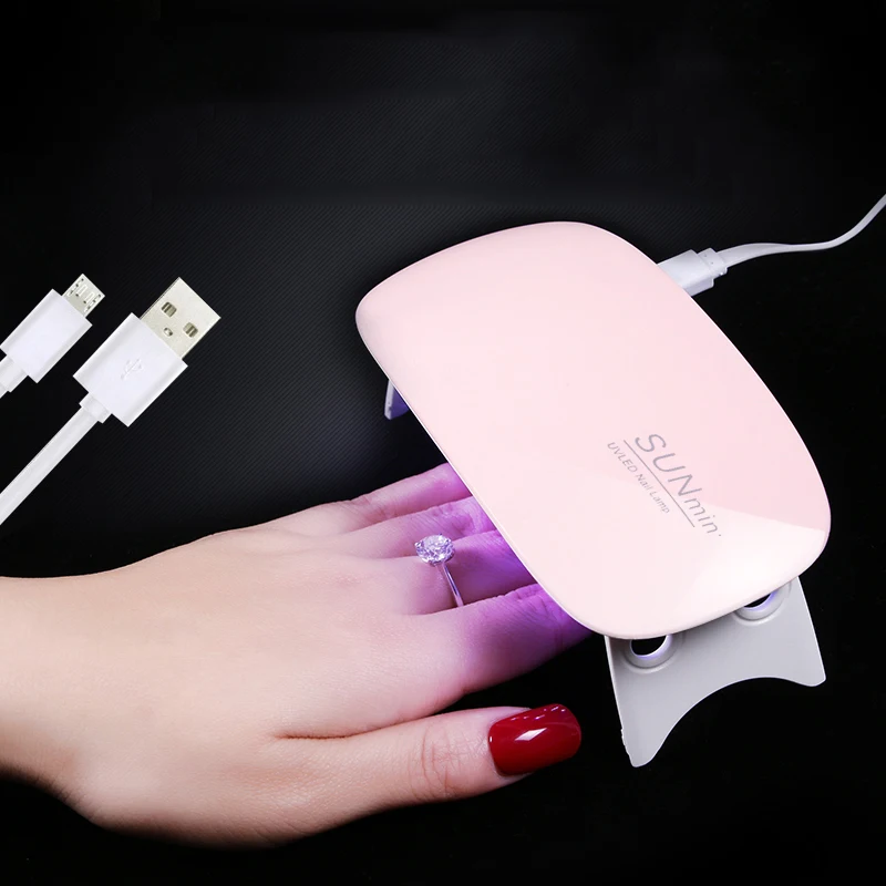 

Portable UV Nail Lamp 6W Sun Mini UV Lamp Gel Nail Polish Dryer Mouse Shape LED Nail Lamp