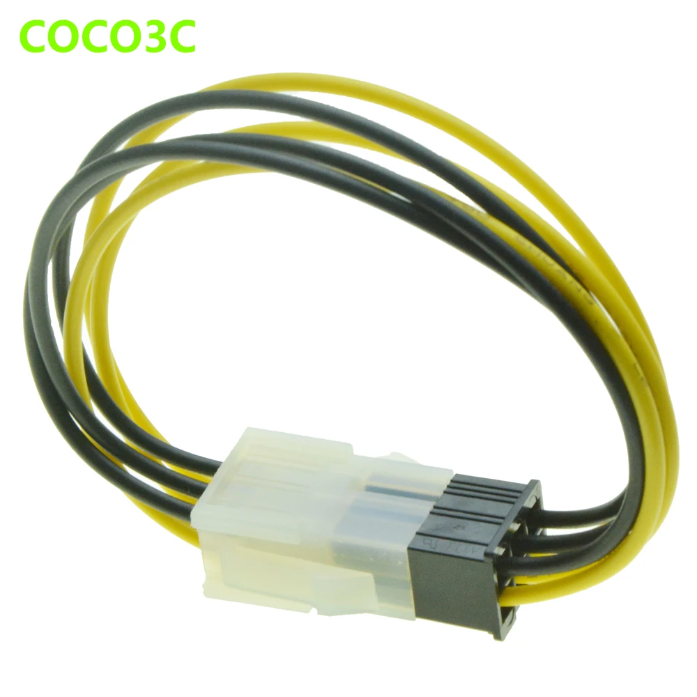 Adapter-Kabel PCI-Express 6-polig Stecker an 8-polig Buchse 0,2m Stromkabel 