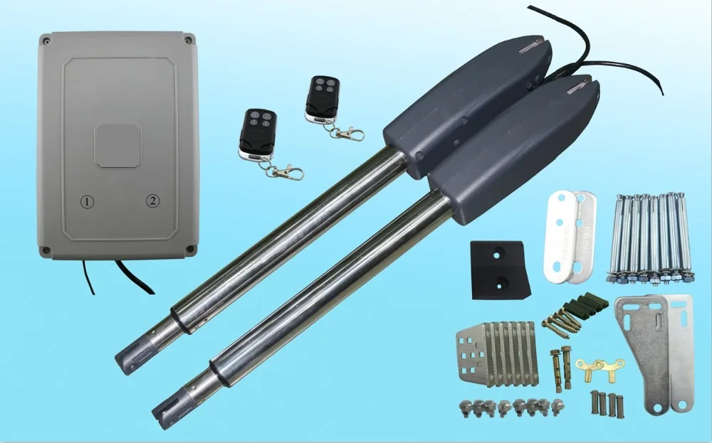 IP55 DC24V/AC110V/AC220V  400kg per leaf dual automatic electrical swing gate opener for home automation 