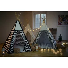 Черный полукруглый дизайн детская игровая палатка индийский детский вигвам игровой домик детская игровая комната вигвам