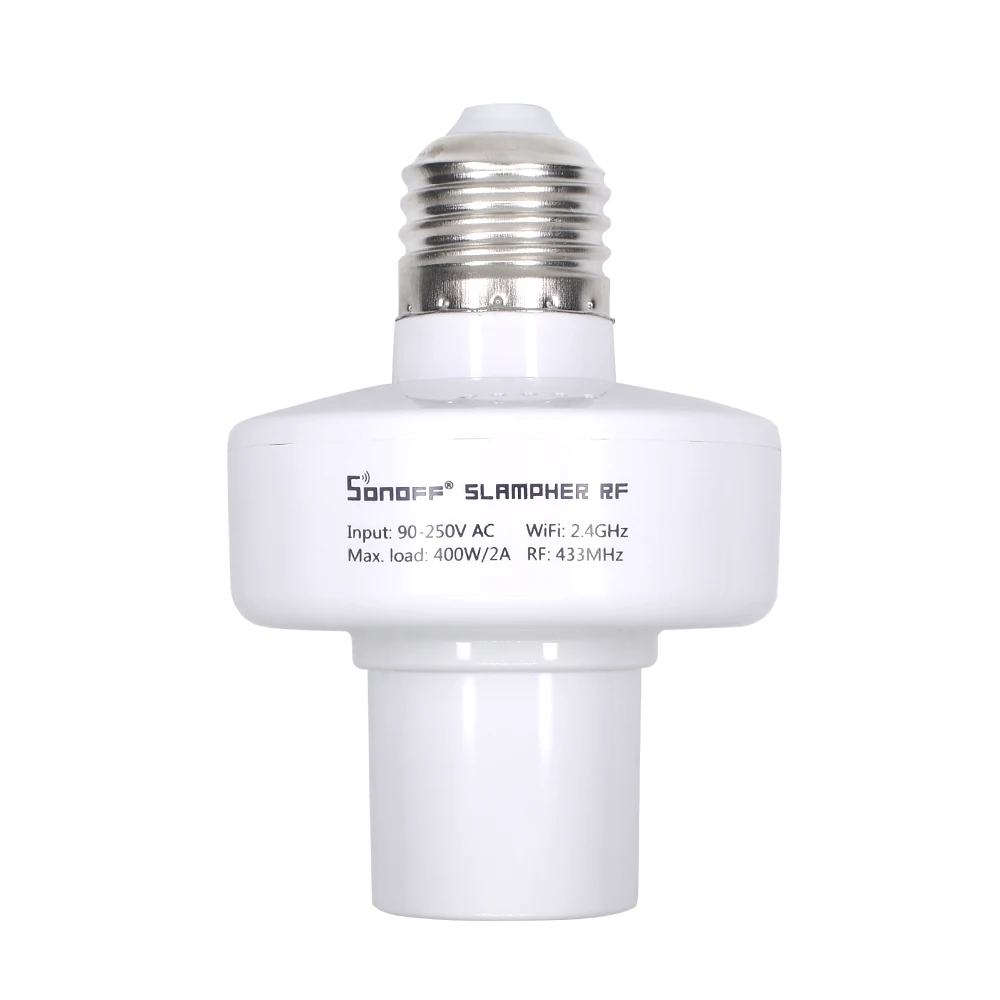  Sonoff Slampher RF 433 Remote Wifi LED Light Bulb Holder Real Timer for Smart Home - 32880030457