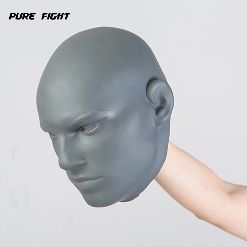 Online Entrenamiento profesional de boxeo humano almohadilla de Cabeza simulada gimnasio Kicking Mitt Taekwondo equipo de entrenamiento de lucha MMA blanco para golpear