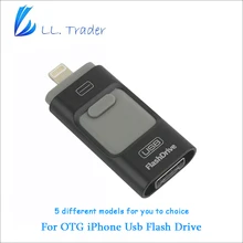 LL трейдер 32/64/128 г Storage Memory Stick OTG USB 2.0 Flash Drive для iOS iPhone 7 /iPhone 6/iPad мини/iPad Air/телефона Android/pc