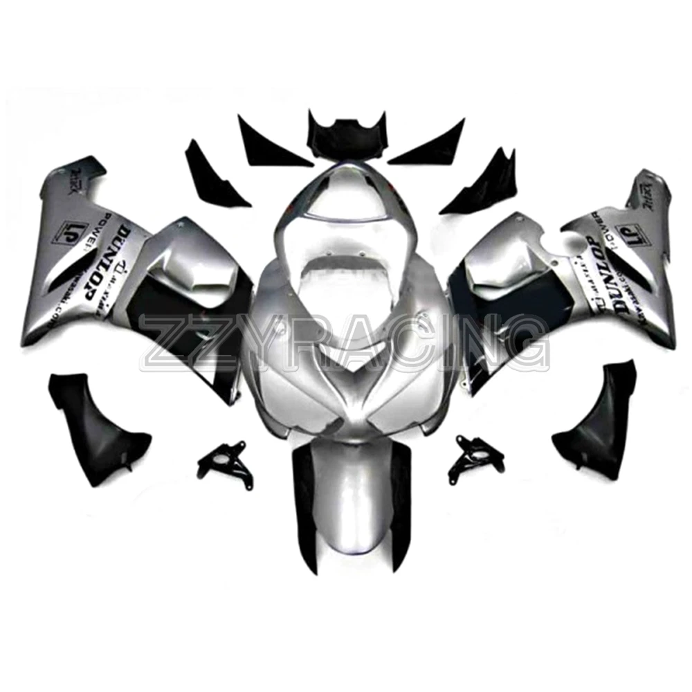 

Injection Fairings Kits for Kawasaki ZX6R 2005 2006 Year ZX-6R 05 06 Complete Motorcycle Body Kit Cowlings Silver Panels Kit