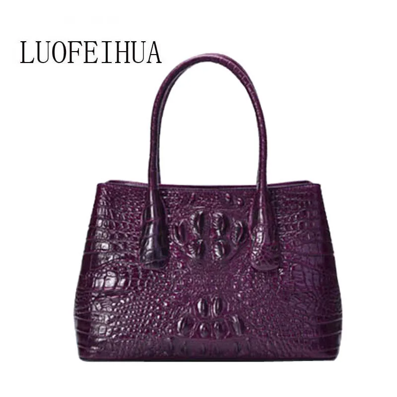 

Genuine Leather women bags for women 2019 new luxury crocodile pattern handbag brand bag handbag female handbag designer handbag