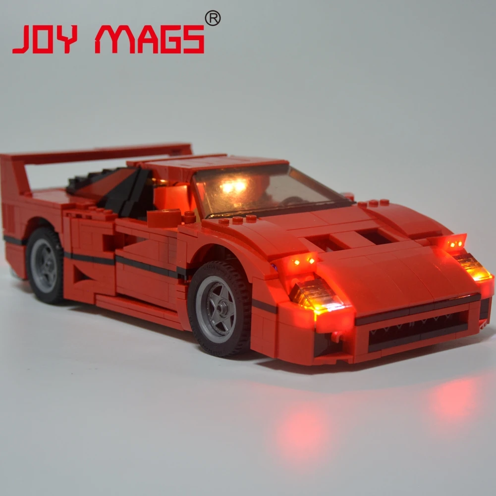 

JOY MAGS Only Led Light Set Building Blocks Kit Light Up Kit For Creator Series F40 Car Compatible with Model 10248