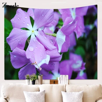 

Zeegle Flower Pattern Tapestry Wall Hanging Tapestries Bedspread Yoga Mat Blanket Bed Table Cloth Beach Towel