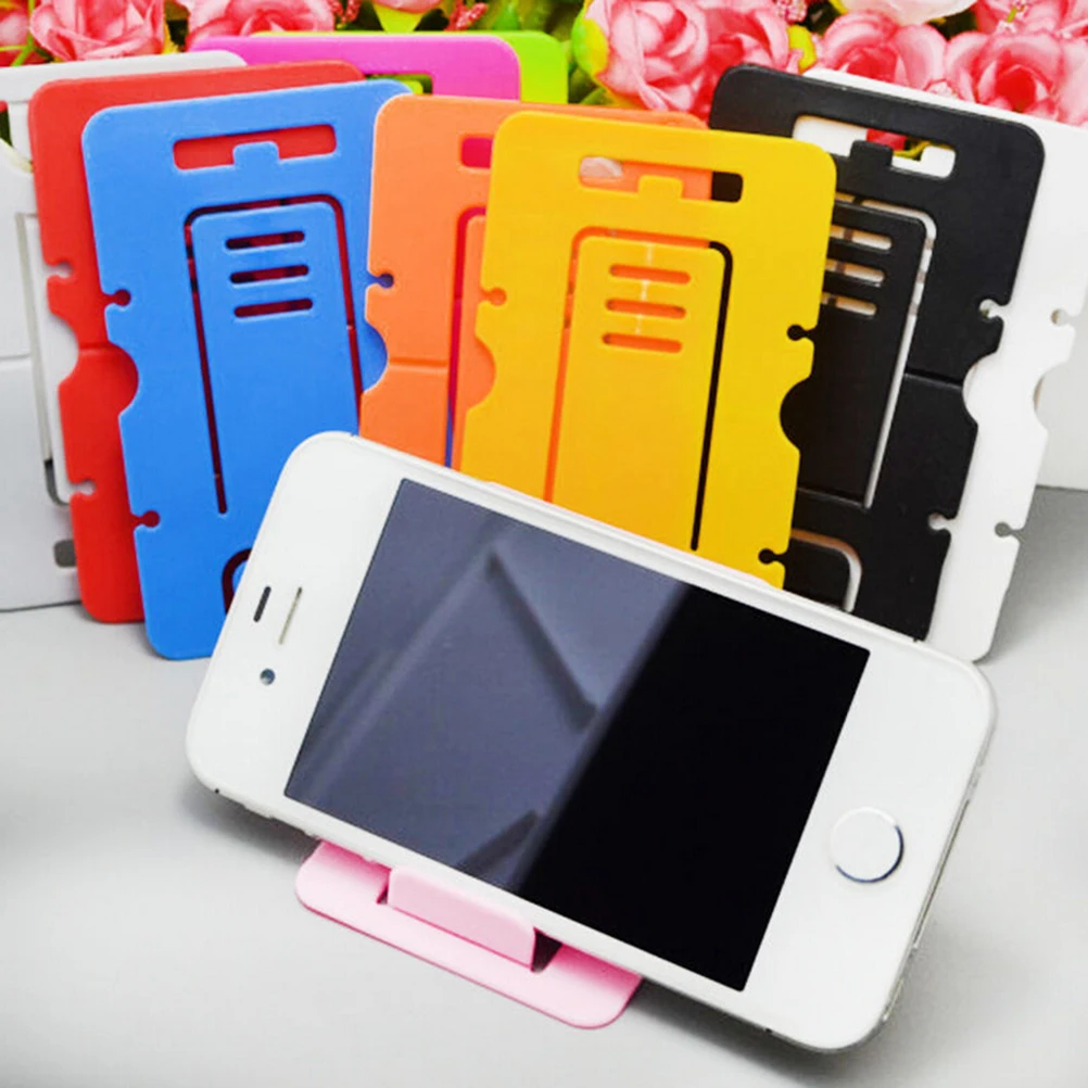 

Mini Universal Stand Mount Card Mobile Smart Phone Stand Holder Support Foldable For Iphone 5S 6 6S 7 For Samsung S6 S7
