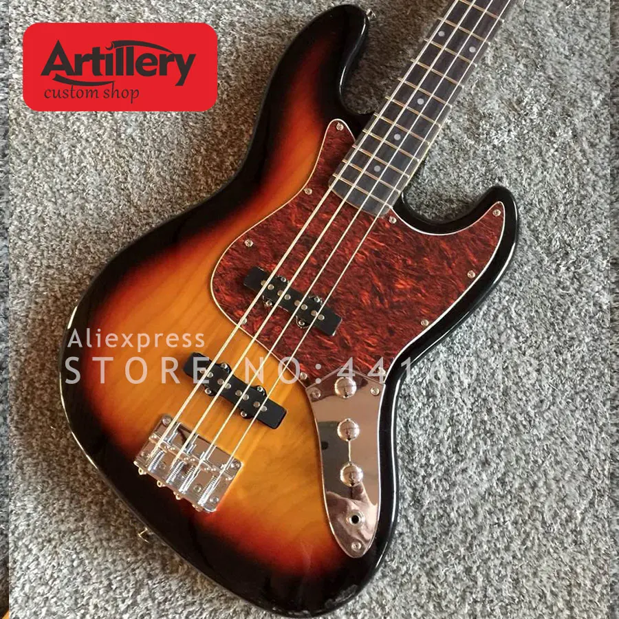 

New Top quality factory custom JAZZ bass 4 strings with Alder body musical instument shop