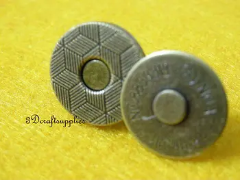 

Magnetic Snaps bag button purse Magnetic Snaps button 20pcs 14 mm anti brass F13