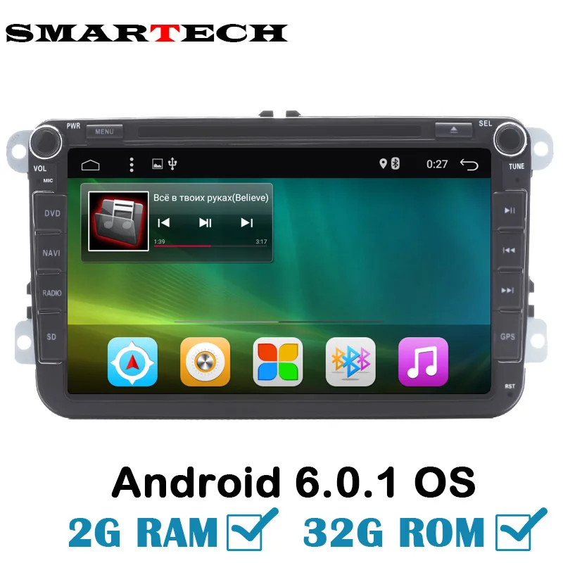 2GB RAM 32GB ROM Android 6 font b Car b font Radio DVD Player for VW