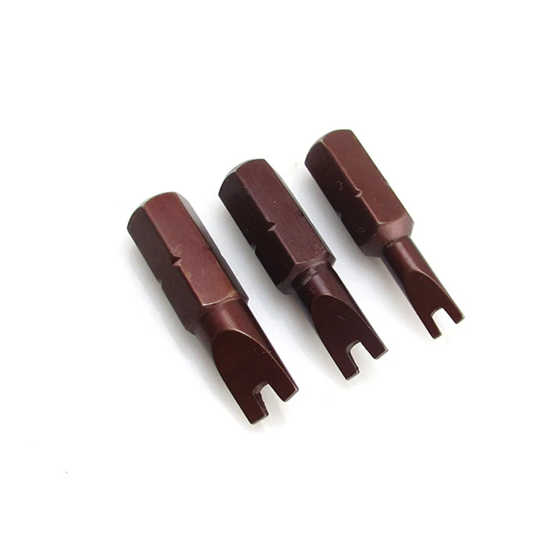 

3 Pcs/set 1/4" 25mm U-Type Screwdriver Bits S2 Material Electric Spanner Screwdriver Head Power Driver Tools U4 U5 U6