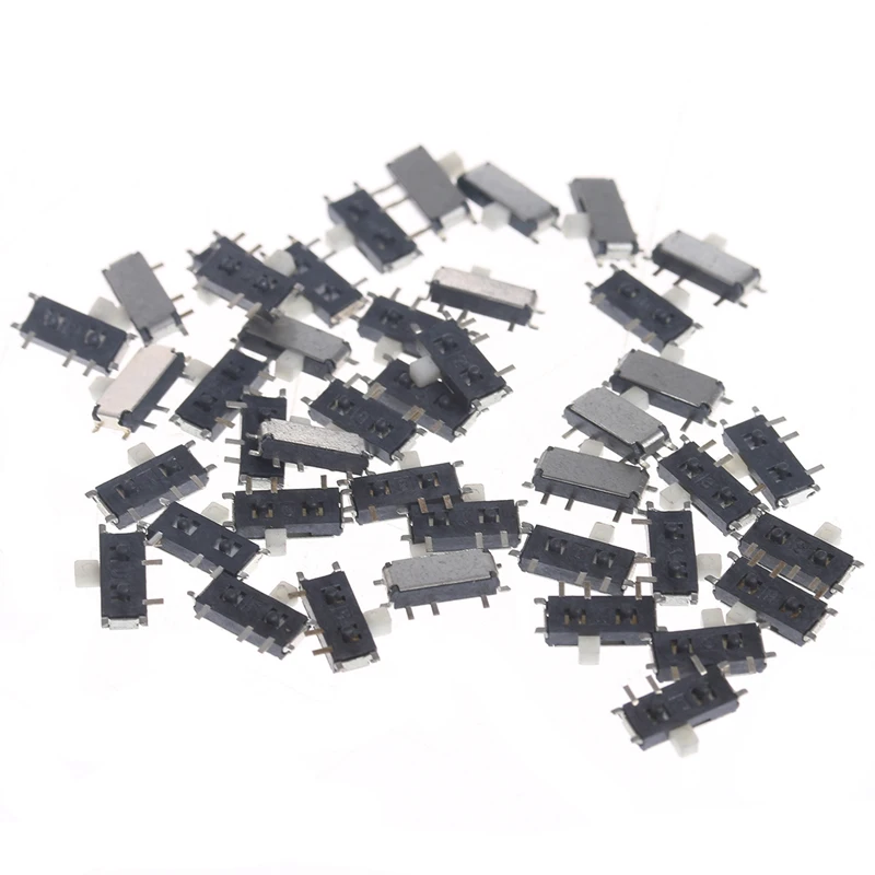 

2018 50Pcs Mini 7-Pin On/Off 1P2T SPDT MSK-12C02 SMD Toggle Slide Switch For MP3 MP4 OCT26_40