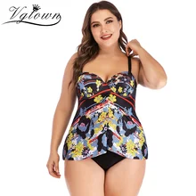 Купальный костюм большого размера плюс 6XL, купальный костюм из двух частей для девочек, танкини, купальные костюмы для женщин, купальный костюм для женщин, купальный костюм