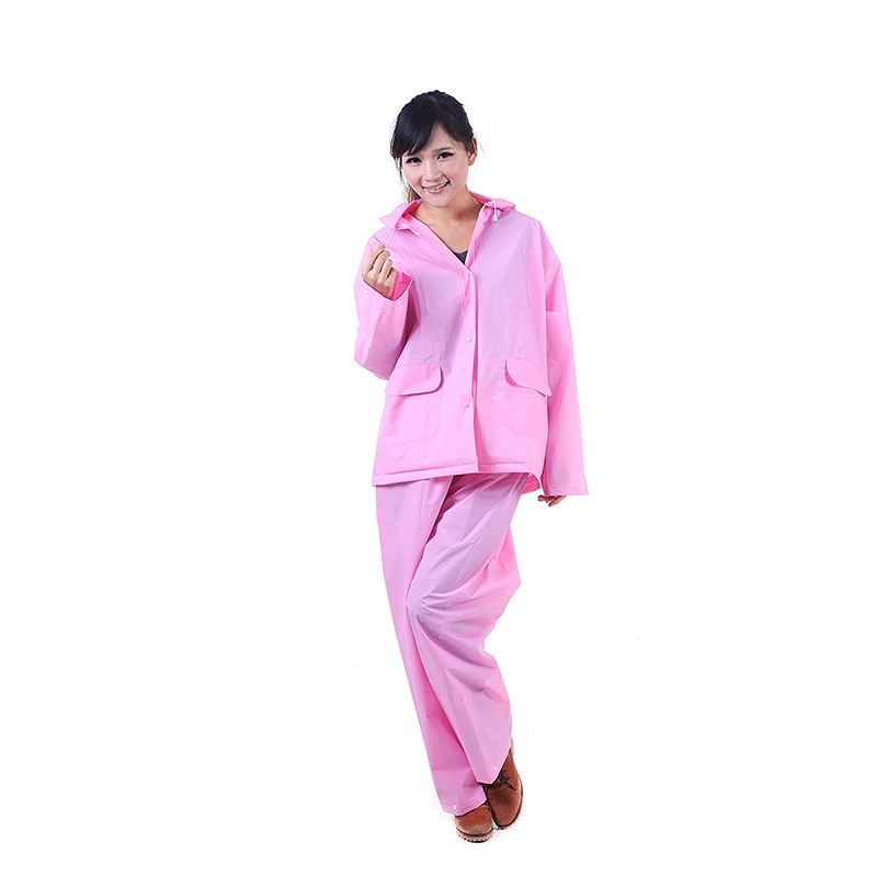 

Thicken EVA Raincoat Waterproof Ladies Rain Coat Women Windproof Single-person Rainwear Suit Outdoor For Hiking Or Ride Bike