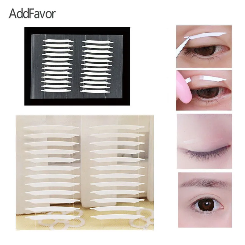 AddFavor 60Pair 5Pack Hidden Double Eyelid Sticker Natural Adhesive Eye