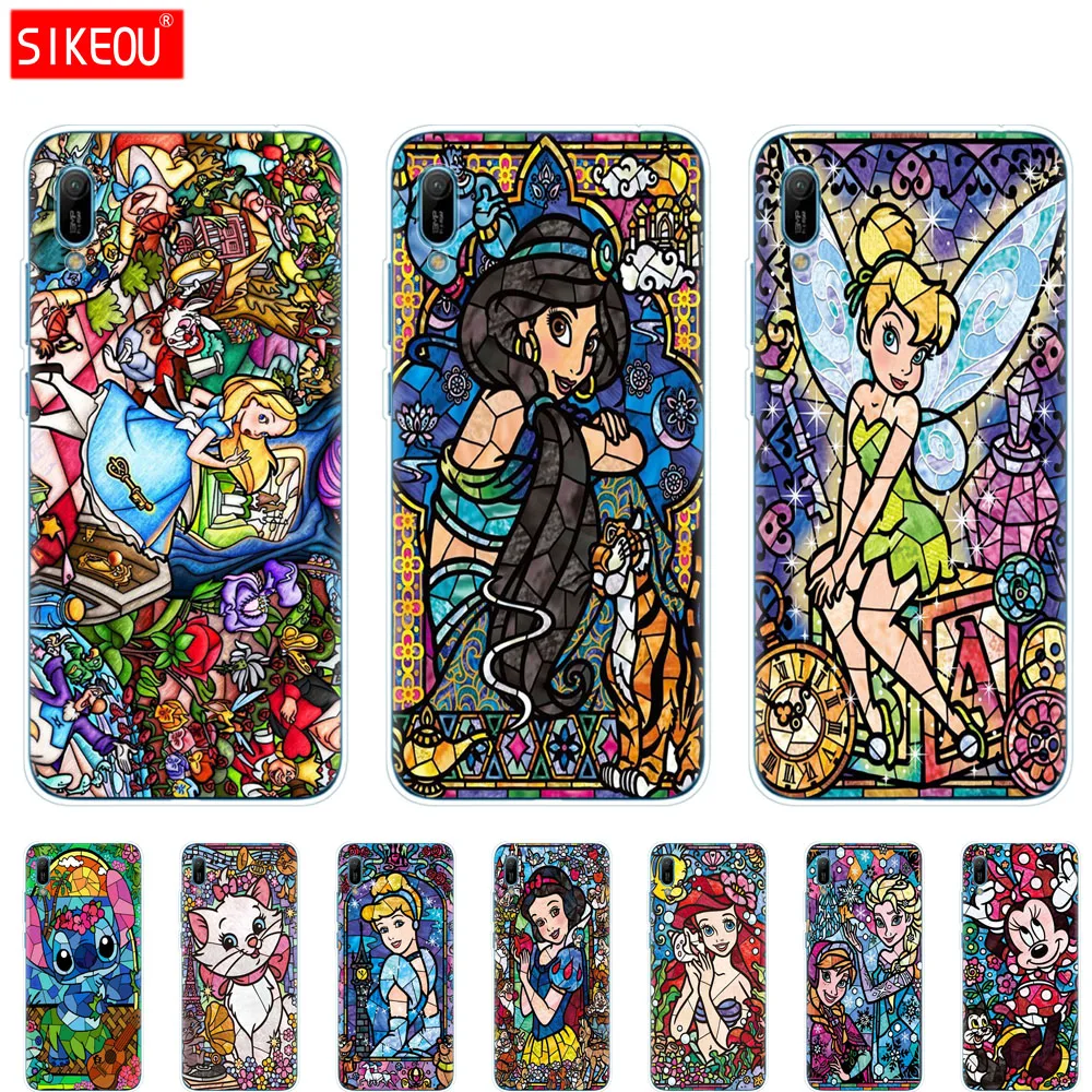 Case For Huawei y6 2019 pro Case Silicone Cover For Huawei Y6 prime 2019 case  Mickey Minnie mouse princess prince