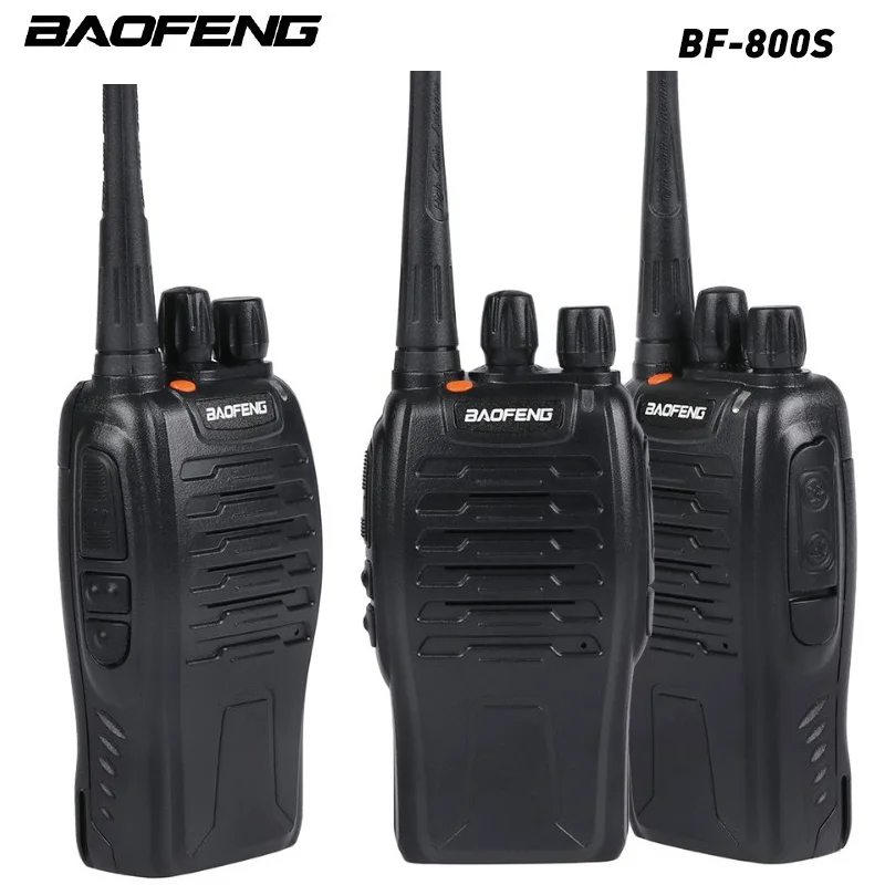 

2pcs Portable Baofeng BF-800S Walkie Talkie UHF400-470MHZ Two Way Talkie for Hotel Travel Adventure Construction Site