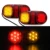 Marlaa 2 pz DC10-30V 14 LED Rimorchio del Camion HA CONDOTTO LA Lampada Della Luce Della Coda Yacht Auto-Rimorchio Fanale Posteriore di Retromarcia Corsa e Jogging Freno luci di direzione