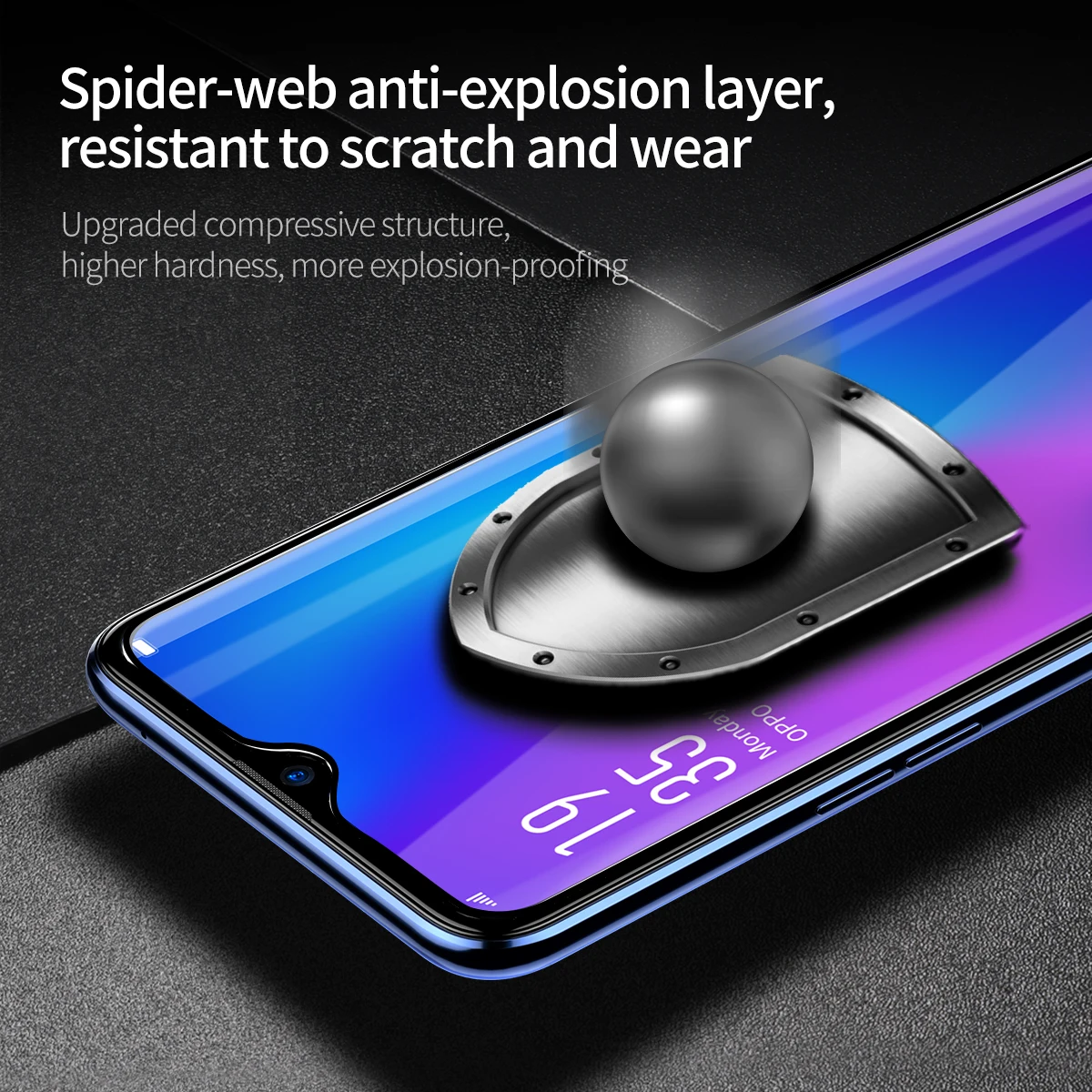 BASEUS Стекло для Oppo R17 0 3 мм 9 H Anti blue ray изогнутые закаленное полный Экран протектор
