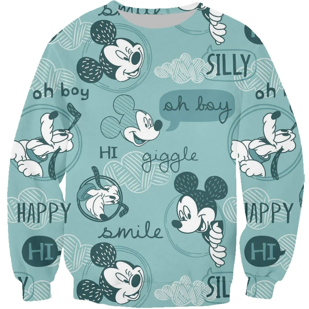 

PLstar Cosmos Cartoon Mouse Sweatshirt Hoodies Happy Smile 3d print Queen Francis Men Women Casual Pullover