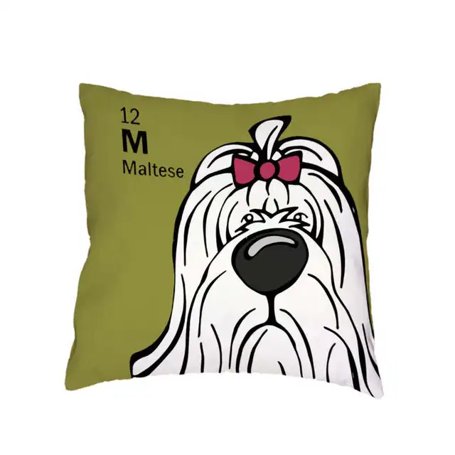 Cartoon German Shepherd Dog German Cushion Cover Shorthaired