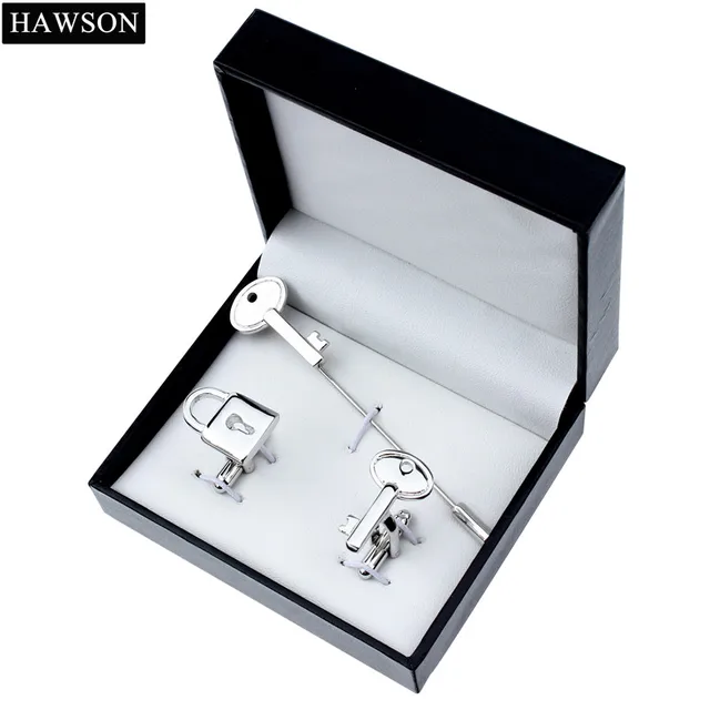 Funny Key&Lock Pattern Cufflinks