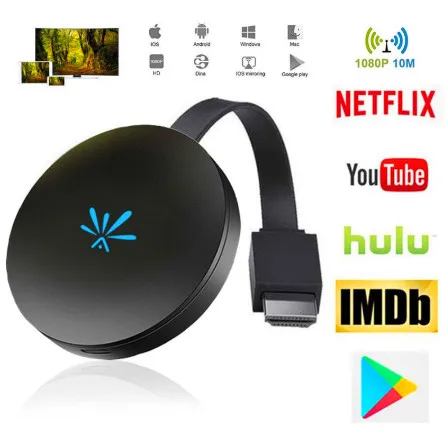 

G6 TV Stick 2.4GHz WiFi Display 1080P Screen Mirroring TV Wireless Dongle Receiver For Google Chrome Cast 2 TV Stick Youtube