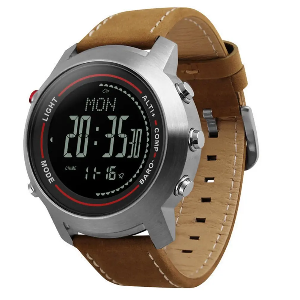 

Professional Men's Outdoor MG03 Smart Bluetooth Watch Genuine Leather trap with Camera SIM Card smart Wristwatch for Android